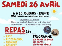 Tournoi de pétanque